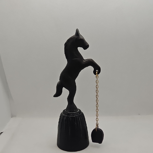 Vintage Nambu cast ironware lucky horse bell made in Japan.